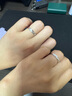 萊紳通靈對戒結(jié)婚情侶鉆戒男女18K金求婚鉆石戒指愛在比利時七夕情人節(jié) 【真愛表白】女款白18K金 14號 曬單實拍圖