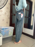 唐獅（TonLion）2025春女牛仔長(zhǎng)褲闊腿褲百搭 曬單實(shí)拍圖