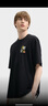 FILA X TIM LAHAN斐樂情侶短袖T恤男女夏季新款半袖寬松運(yùn)動上衣 正黑色-BK M 170/92A/M 曬單實拍圖