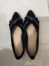 樂(lè )卡利尖頭單鞋女平底春秋黑色時(shí)尚淑女風(fēng)淺口百搭時(shí)尚軟底工作四季瓢鞋 黑色37碼 曬單實(shí)拍圖