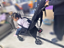 MASTER寬體嬰兒車(chē)推車(chē)0-10歲可坐可躺輕便一鍵折疊大童胖寶兒童遛娃神器 黑色+蚊帳+杯架 曬單實(shí)拍圖
