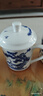 盛天下景德鎮(zhèn)陶瓷茶杯帶蓋骨瓷杯青花水杯辦公杯禮品杯會(huì)議杯子定制 青花牡丹500ML 曬單實(shí)拍圖
