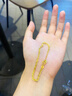 中國黃金（CHINA GOLD）黃金手鏈女士足金水波紋鏈純金首飾七夕情人節(jié)生日禮物送女友老婆 水波紋黃金手鏈 約2.5g 曬單實拍圖