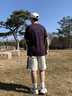 藍(lán)岐NothommeBLUE華夫格印花T恤夏季索羅娜抗菌防紫外線短袖男 深紫色 L 曬單實(shí)拍圖