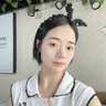 花詩(shī)可韓系波點(diǎn)蝴蝶結頭箍女2025新款高級感帶齒壓發(fā)高頭顱防滑洗臉發(fā)箍 1#黑色波點(diǎn)-兔耳朵發(fā)箍 曬單實(shí)拍圖