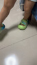 泰蘭尼斯兒童洞洞鞋夏季新款室內(nèi)外厚底防滑涼拖男孩女孩洞洞鞋沙灘鞋 漸變綠 24 -25鞋內(nèi)長16.5適合腳長14.5 曬單實拍圖