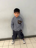 馬·拉?。∕.Latin）馬拉丁童裝兒童羽絨服冬裝男女小童印花輕暖舒適中長(cháng)羽絨服 珊瑚粉 130cm 曬單實(shí)拍圖