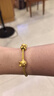 周生生七夕【細(xì)繩】黃金色手繩 Charme串珠配繩3mm細(xì)版手繩不銹鋼繩 W17 曬單實(shí)拍圖