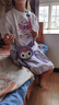史努比女童夏季2025新款兒童學(xué)院連衣裙女孩夏裝短袖jk套裝 紫裙蛋糕庫洛米[不配包] 130 [建議身高120-130] 曬單實(shí)拍圖