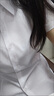 白色襯衫女長袖職業(yè)正裝2024秋冬新款雪紡免燙酒店商務(wù)工作服套裝 白色長袖 L（110-120斤左右） 曬單實拍圖
