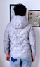 雪中飛【壓膠工藝】兒童羽絨服新款男女童秋冬季輕薄保暖外套 灰色 170 曬單實拍圖
