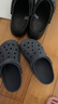 卡駱馳（CROCS）貝雅云彩女士洞洞鞋戶(hù)外休閑鞋|208186 黑色-001(含智必星) 39 (250mm) 曬單實(shí)拍圖