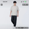 無(wú)印良品（MUJI）男式 防紫外線(xiàn) 涼感寬版短袖T恤 男士t恤打底衫涼感物語(yǔ) 硬核防曬 淺灰色 L （175/100A） 曬單實(shí)拍圖