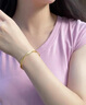蕊意（Rui yi）金包銀莫比烏斯手鐲女波浪紋素圈手環(huán)古法傳承實(shí)心手飾生日禮物送 金1.3克-重約22克-莫比烏斯手鐲 52圈口 曬單實(shí)拍圖