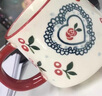 全適陶瓷杯馬克杯咖啡杯水杯牛奶杯早餐杯飲料杯櫻桃情侶奶茶杯400ml 曬單實(shí)拍圖