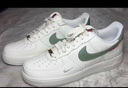 耐克NIKE七夕情人節(jié)禮物男空軍一號 蛇年限定運動鞋 HV5979-130白綠42 曬單實拍圖