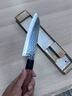 K-UNING日本進(jìn)口極錘目紋三德刀切肉小菜刀家用多用刀具水果切片輔食刀 三德刀 極 錘目紋 曬單實(shí)拍圖