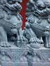 布蘭格迪石獅子一對青石看門(mén)鎮宅家用大門(mén)口石獅子漢白玉石雕墓前小號擺件 青石高30cm一對 曬單實(shí)拍圖