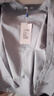 真維斯（Jeanswest）春秋季純棉襯衫男士新款長(cháng)袖寬松翻領(lǐng)襯衣外套男款休閑打底上衣服 藍色 XL 曬單實(shí)拍圖