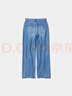 優(yōu)衣庫女裝寬松直筒牛仔褲/水洗產(chǎn)品/闊感褲新款474934 479001 479001/07青灰色 24 /155/62A 曬單實(shí)拍圖