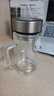 京東京造 茶杯 雙層玻璃茶水分離泡茶咖啡杯子帶把手大容量500ml 曬單實拍圖