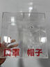 壁掛亞克力口罩收納盒子防塵廚房一次性手套網(wǎng)帽子鞋套存放抽取盒 雙格掛墻有開口（直邊直角款） 曬單實(shí)拍圖