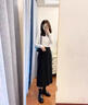 悠曼婭德絨打底衫女學(xué)生內(nèi)搭秋冬半高領(lǐng)t長袖T恤加絨加厚保暖衣秋衣上衣 德絨白色-300#-藍(lán)色字母 L 110-120斤 曬單實(shí)拍圖