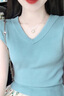 卡吉蘭娜連衣裙2024夏季新款女裝溫柔風氣質(zhì)V領(lǐng)T恤碎花半身裙度假風套裝裙 上衣+半身裙 M 曬單實拍圖