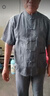 羅蒙父親節(jié)唐裝男中老年人中式國(guó)風(fēng)夏季衣服爺爺短袖爸爸夏裝套裝禮物 深灰色 套裝【短袖+長(zhǎng)褲】 XL /180/42 推薦155-170斤 曬單實(shí)拍圖