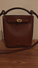 Mulberry【新品】Mulberry/瑪葆儷女包Islington 斜挎迷你水桶包 褐色 迷你 曬單實(shí)拍圖