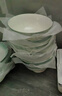 國(guó)玥景德鎮(zhèn)骨瓷碗具家用陶瓷餐具整套釉下彩碗筷創(chuàng)意米飯碗具吃面大碗 云錦萬里5英寸高腳飯碗10個(gè) 曬單實(shí)拍圖