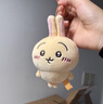 chiikawa小腳掛件吉伊卡哇毛絨包掛飾小八烏薩奇公仔高顏值鑰匙扣 藍白小八-13cm左右 曬單實拍圖