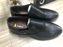 澳洲名袋鼠AUSFAMDS品牌正裝皮鞋男士商務(wù)休閑男鞋頭層牛皮軟底軟面一腳蹬爸爸鞋男 黑色1099-1款 42 【精美禮盒包裝】 曬單實(shí)拍圖