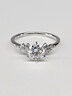 慕璨（OWN SHINE）【官方正品】柏林情書鉑金戒指60分培育鉆結(jié)婚求婚戒指送女友禮物 【主石0.7ct±0.05】 11號 曬單實(shí)拍圖