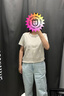 優(yōu)衣庫合作款女裝大師T圓領T恤短袖正肩素色白T474404 08 深灰色 L /160/88A 曬單實拍圖