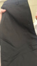 播高腰休閑褲女2024春季新款高腰顯瘦小個(gè)子氣質(zhì)直筒褲DDR2KD5565 K40玄黑 玄黑 S 曬單實(shí)拍圖