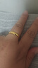 周生生素圈光身面活口泥鰍背黃金戒指 足金開(kāi)口戒情侶結婚對戒09141R 7.8克(含工費160元) 曬單實(shí)拍圖