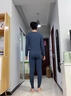 貓人（MiiOW）男士保暖內(nèi)衣男套裝秋衣秋褲男保暖衣保暖褲薄款德絨發(fā)熱絲打底褲 曬單實(shí)拍圖