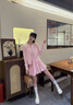 高爾夫（GOLF）單肩斜挎包女牛皮手提保齡球包女通勤小拎包復(fù)古包包女包禮盒套裝 曬單實拍圖