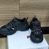 斐樂(lè)（FILA）女鞋德訓(xùn)鞋2025秋季新款鞋子飛泉鞋薄底鞋運(yùn)動(dòng)休閑鞋 椰漿白/淺金屬銀-CM 38 曬單實(shí)拍圖