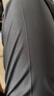 尚都比拉氣質(zhì)通勤OL直筒西裝褲夏裝闊腿褲垂感顯瘦長褲子女 米杏色 M  曬單實(shí)拍圖