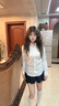 POLOWALK純棉白色襯衫女2025秋季新款保羅女士通勤純色長袖襯衣經(jīng)典馬標 白色 XL (170) 曬單實拍圖