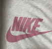 耐克NIKE女子短袖T恤 運(yùn)動(dòng)休閑 時(shí)尚簡約DX7907-052白粉L 曬單實(shí)拍圖