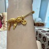 曼卡龍黃金吊墜東方知食分子轉(zhuǎn)運珠足金DIY手鏈?zhǔn)执▋r送女友七夕禮物 財運“餃餃”者 曬單實拍圖
