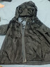 塔馳密司 TOUCH MISSTouch Miss連帽蕾絲拼接防曬外套女夏季洋氣寬松百搭上衣 暗夜黑 L 【140-165斤】 曬單實(shí)拍圖