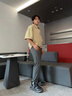 啄木鳥冰絲褲子男款2025夏季薄款運(yùn)動(dòng)男褲寬松休閑長(zhǎng)褲男士大碼哈倫褲潮 深灰色 XL 【建議120-135斤】 曬單實(shí)拍圖