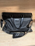 袋鼠商務(wù)公文包男士手提包單肩包斜挎包辦公通勤14英寸筆記本電腦 黑色 曬單實(shí)拍圖