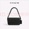 蔻馳（COACH）男士CHARTER 18號翻蓋斜挎包男包 黑色 曬單實(shí)拍圖