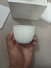 鈺銓龍門(mén) 冰種玉瓷浮雕祥龍主人杯 德化白瓷素燒手工茶杯陶瓷品茗杯禮盒裝 冰種玉瓷素燒浮雕祥龍杯（120ml) 曬單實(shí)拍圖