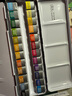 溫莎牛頓（WINSOR&NEWTON）藝術(shù)家水彩顏料套裝專業(yè)級(jí)溫藝固體水彩搪瓷盒管裝水彩套裝 24色半塊固體（藝術(shù)家搪瓷黑盒套裝） 曬單實(shí)拍圖